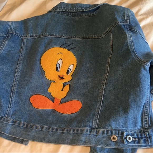 tweety bird jean jacket